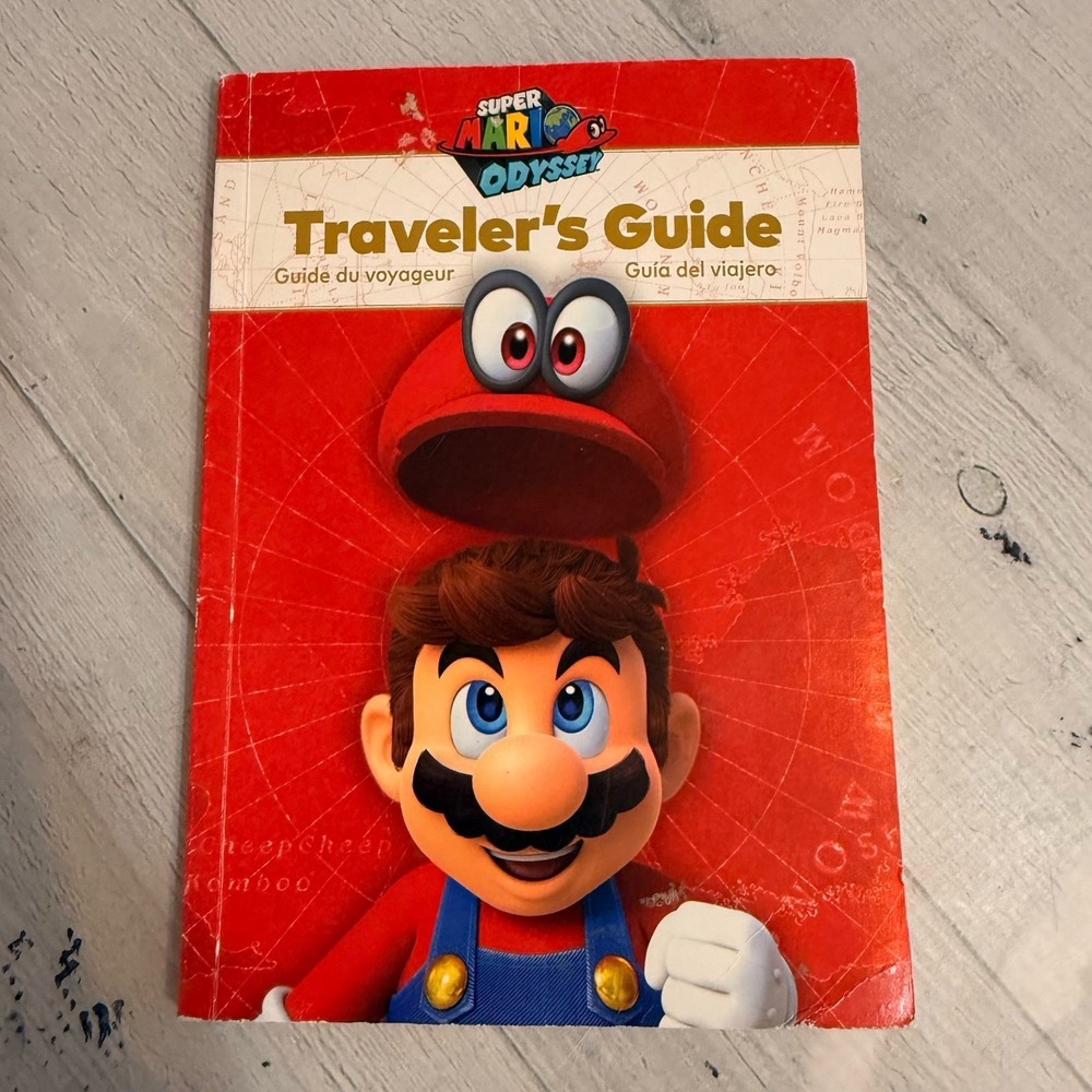 Super‎ Mario Odyssey Nintendo switch travelers guide book